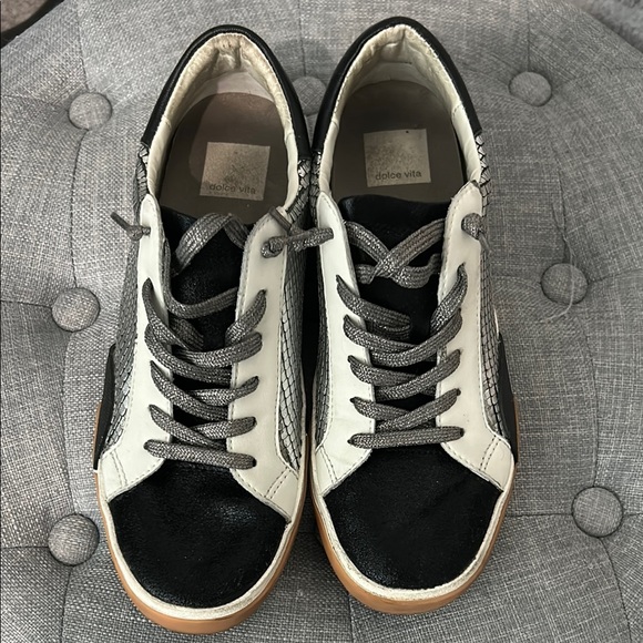 Dolce Vita Women’s Zina Leather Slip-On Sneakers - Picture 1 of 7